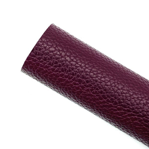 PLUM - Litchi Leather (Thick)