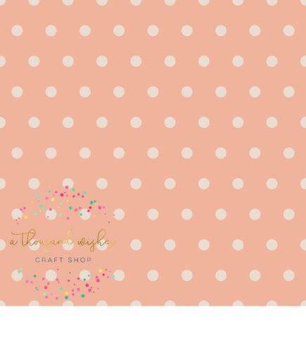 [CATE & RAINN] CLAIRE POLKA DOT PINK & CREAM - Claire Collection