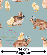 [CATE & RAINN] COOL BUNNIES & CHICKS BLUE - Bunnies Collection