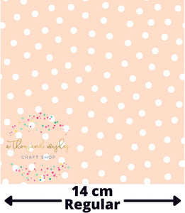 [CATE & RAINN] EASTER LIGHT PINK & WHITE DOTS - Bunnies Collection