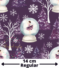 [CATE & RAINN] SUGAR PLUM SNOW GLOBE DARK PURPLE - Sugar Plum Christmas Collection