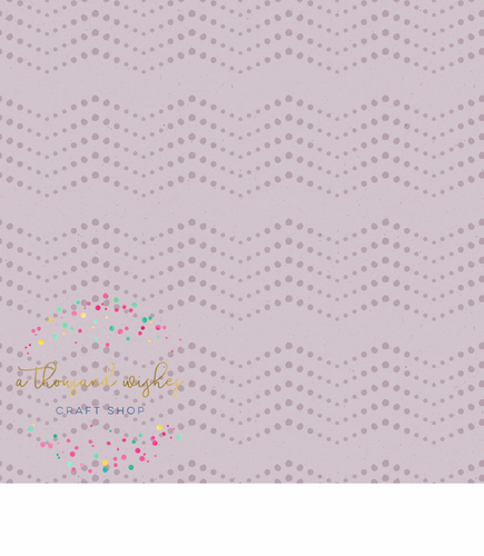 [CATE & RAINN] AUTUMN AMETHYST BOHO DOTS LILAC - Autumn Amethyst Collection