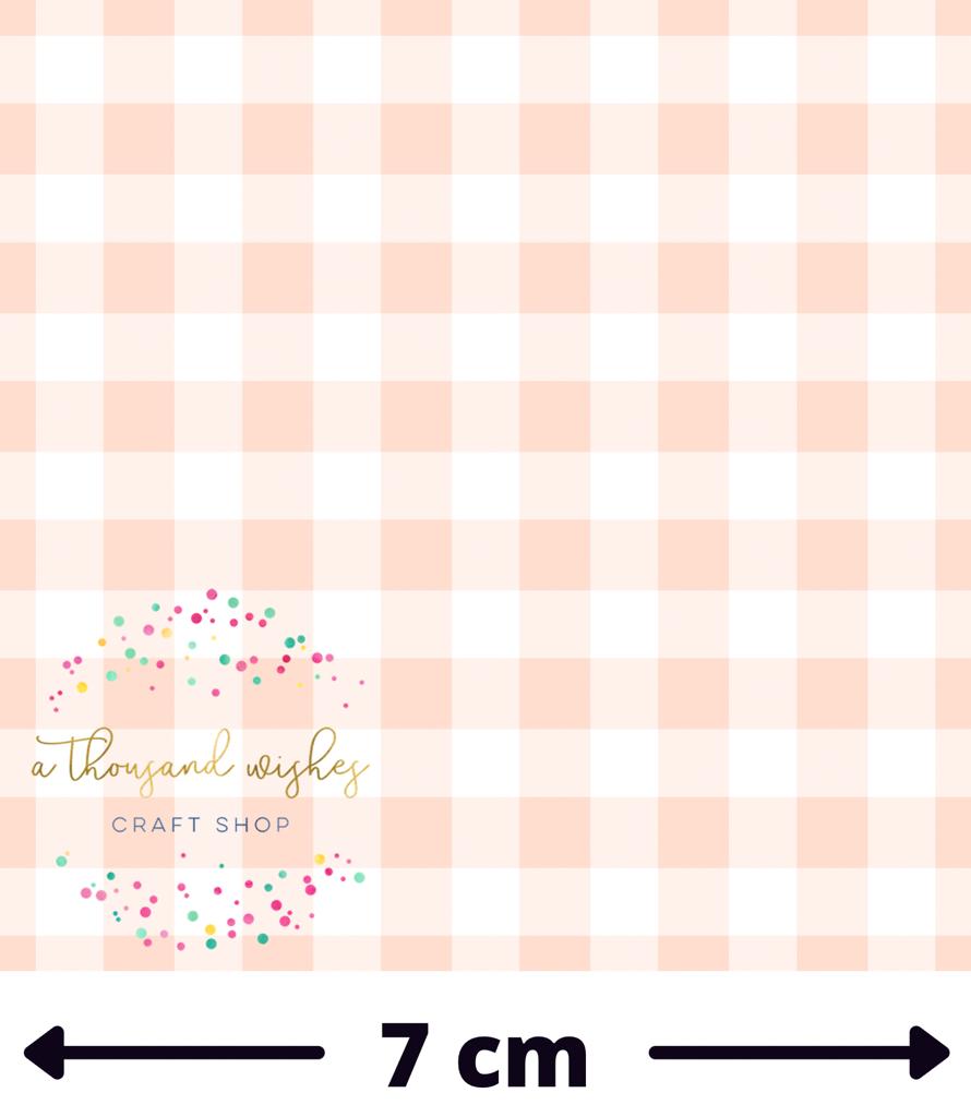 [CATE & RAINN] BLUSH PINK GINGHAM - Mini Scale