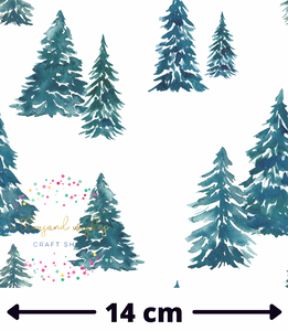 [CATE & RAINN] CHRISTMAS TREES BLUE - Regular Scale