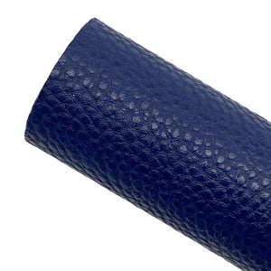 NAVY BLUE - Litchi Leather