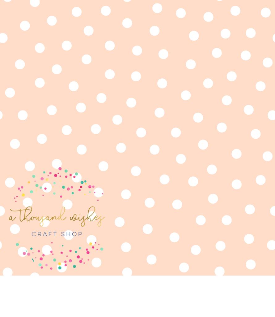 [CATE & RAINN] EASTER LIGHT PINK & WHITE DOTS - Bunnies Collection