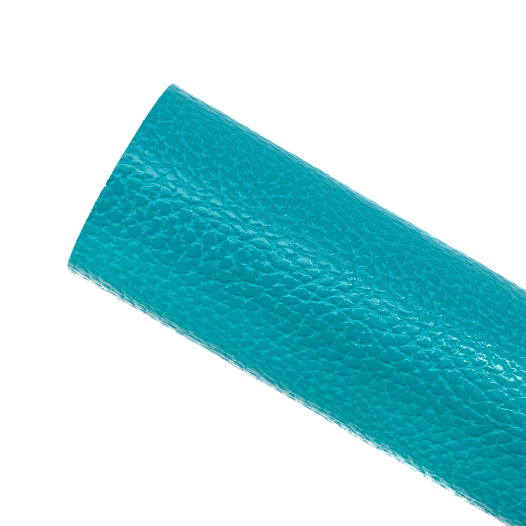 TURQUOISE - Litchi Leather