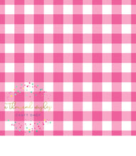 [CATE & RAINN] HOT PINK GINGHAM - Valentine's Collection