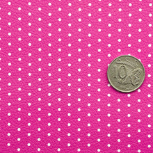 DARK PINK DOTS - Custom Printed Leather