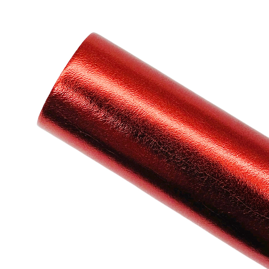 METALLIC RED - Smooth Leather