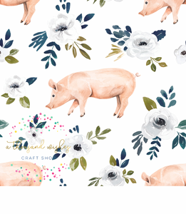 [CATE & RAINN] PIGS WHITE - Avaleigh Floral Collection