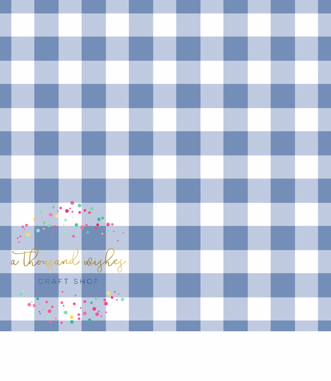 [CATE & RAINN] PERIWINKLE GINGHAM - Summer Garden Collection