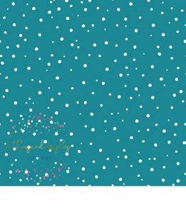 [CATE & RAINN] TEAL SPECKLED - Avaleigh Bright Floral Collection
