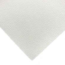 WHITE - Litchi Leather
