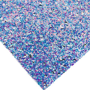UNICORN KISSES - Chunky glitter fabric