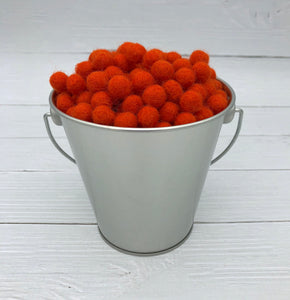 Orange - 1cm Felt Balls