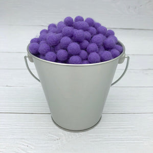 Purple - 1cm Felt Balls