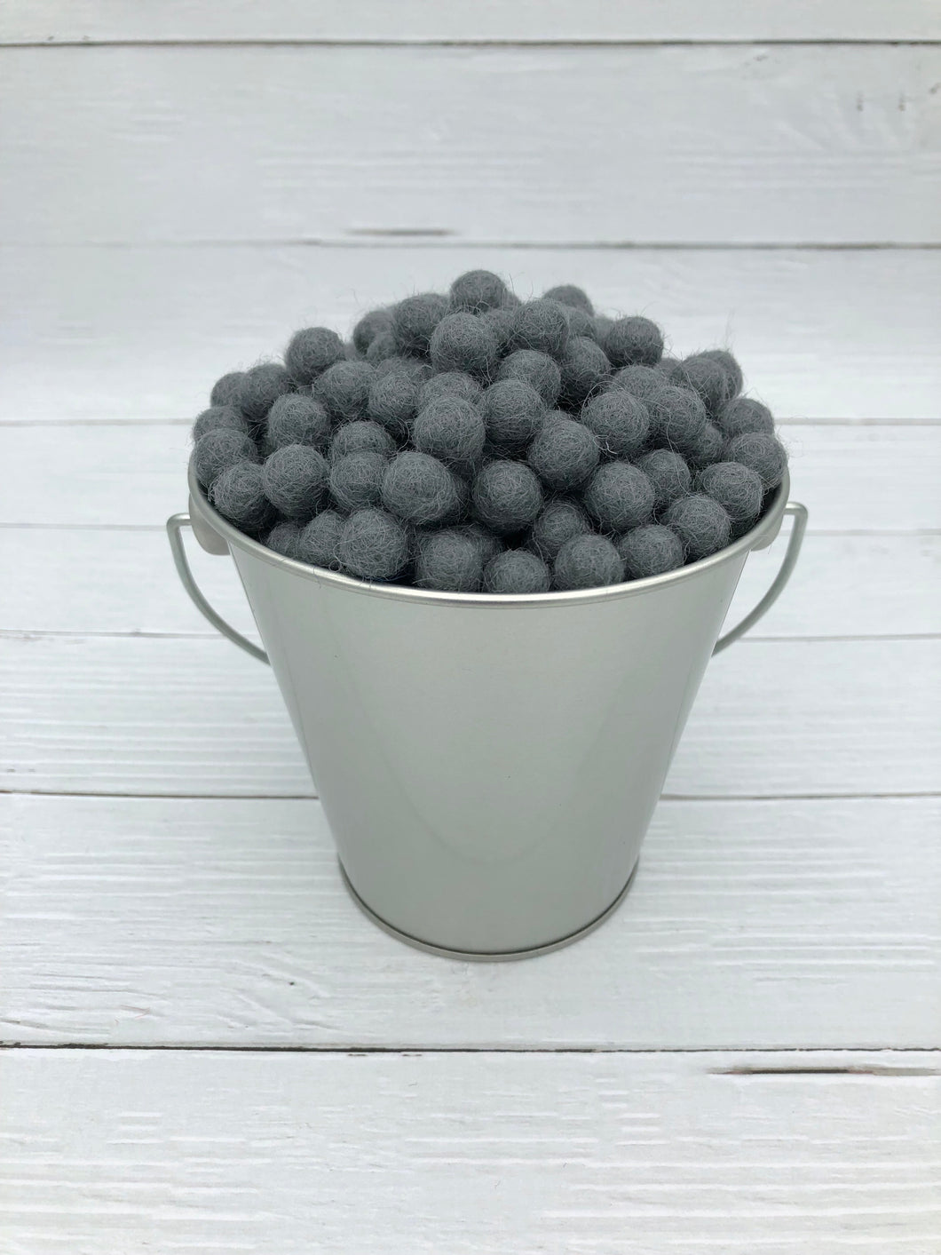 Slate Grey - 1cm Felt Balls
