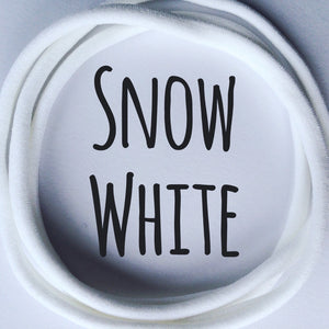 SNOW WHITE - Dainties® by Nylon Headbands