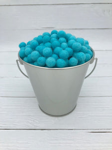 Turquoise - 1cm Felt Balls